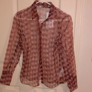 Zara organza shirt. Elegant